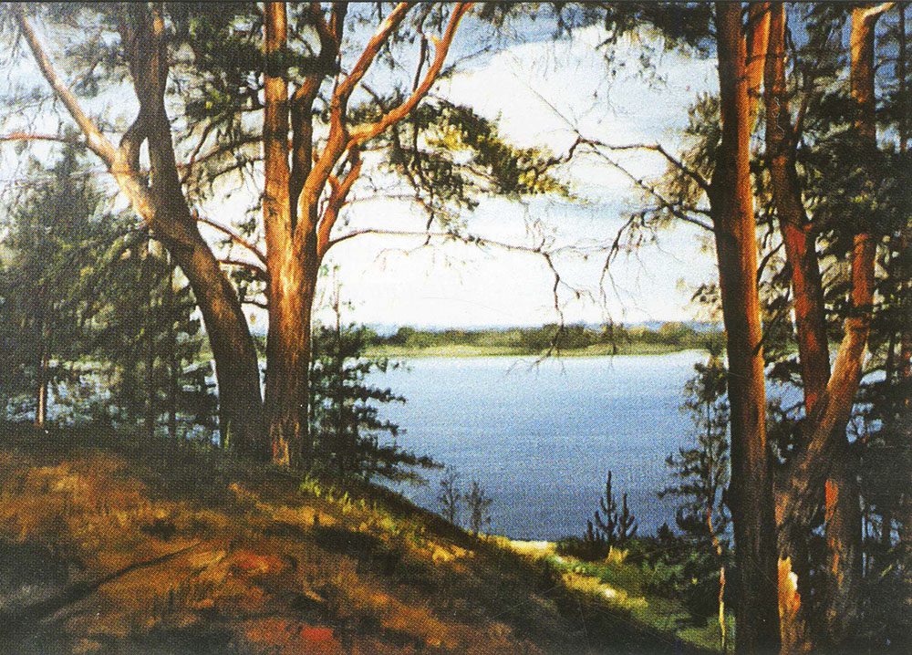 «На схилах Дніпра». 1997. Полотно, олія